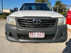 2012 Toyota Hilux Workmate TGN16R MY12 4x2 Glacier White