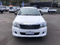2014 Toyota Hilux SR GGN15R MY14 4x2 Glacier White