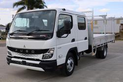 2025 Fuso Canter 815 Crew Cab Alloy Tray with ladder racks White