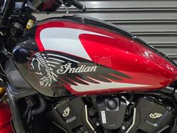 2025 INDIAN SCOUT 101 LIMITED SUNSET RED METALLIC