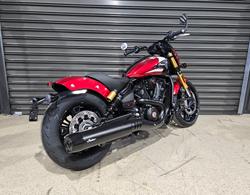 2025 INDIAN SCOUT 101 LIMITED SUNSET RED METALLIC