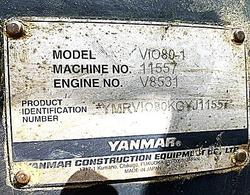2016 Yanmar V10 80-1 8 Ton Zero Swing