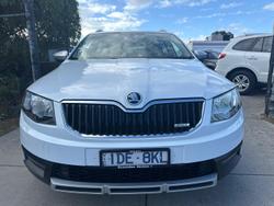 2015 SKODA Octavia Scout Premium 132TSI NE MY15 4X4 Candy White