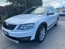2015 SKODA Octavia Scout Premium 132TSI NE MY15 4X4 Candy White