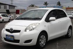 2011 Toyota Yaris YR NCP90R MY11 Glacier White