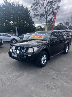2012 Nissan Navara ST 25th Anniversary D40 Series 6 4X4 Dual Range Midnight Black