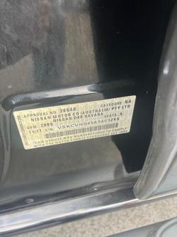 2012 Nissan Navara ST 25th Anniversary D40 Series 6 4X4 Dual Range Midnight Black