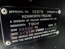 2001 Kenworth T904 2001 T904 C16