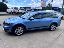 2015 SKODA Octavia Scout Premium 132TSI NE MY15 4X4 Denim Blue
