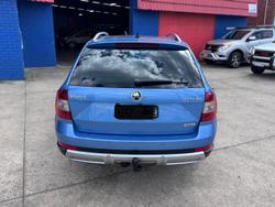 2015 SKODA Octavia Scout Premium 132TSI NE MY15 4X4 Denim Blue