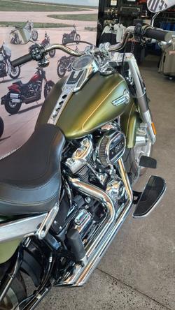 2022 Harley-davidson FLFBS FAT BOY S (114) MINERAL GREEN DENIM