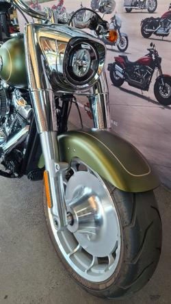 2022 Harley-davidson FLFBS FAT BOY S (114) MINERAL GREEN DENIM