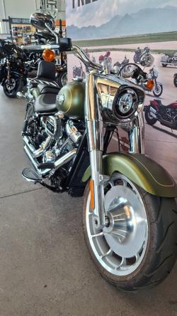 2022 Harley-davidson FLFBS FAT BOY S (114) MINERAL GREEN DENIM