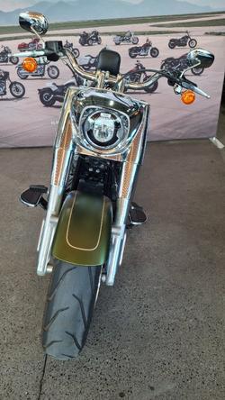 2022 Harley-davidson FLFBS FAT BOY S (114) MINERAL GREEN DENIM