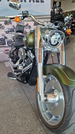 2022 Harley-davidson FLFBS FAT BOY S (114) MINERAL GREEN DENIM