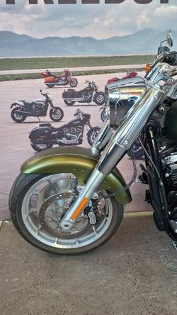 2022 Harley-davidson FLFBS FAT BOY S (114) MINERAL GREEN DENIM