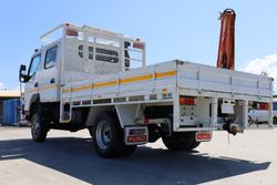 2018 Fuso Canter 4X4 Trayback with crane White