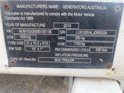 2019 Generators Australia LTA65K White