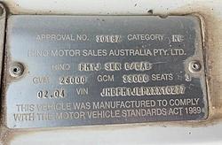 2004 Hino 500 Fm 1628 Agitator