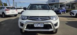 2014 Mitsubishi Triton GLX MN MY15 4X4 Dual Range White