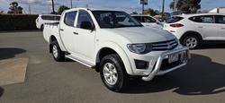 2014 Mitsubishi Triton GLX MN MY15 4X4 Dual Range White