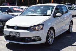 2016 Volkswagen Polo 81TSI Comfortline 6R MY16 Pure White