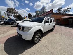 2011 Nissan Navara RX D40 4X4 Dual Range Polar White