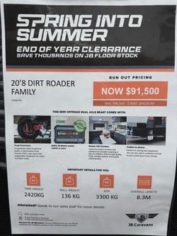 2024 JB Caravans Dirt Roader 20'8