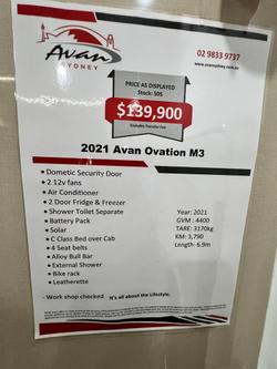 2021 Avan Ovation