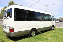 2009 Toyota Coaster WHITE