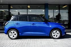 2025 Suzuki Swift Hybrid Plus UZ Frontier Blue Pearl with Black Roof