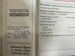 2001 Toyota Landcruiser Prado GXL VZJ95R 4X4 Green