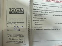 2001 Toyota Landcruiser Prado GXL VZJ95R 4X4 Green