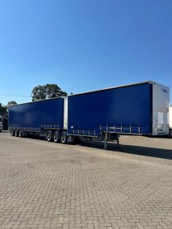 2025 CIMC 34 Pallet Drop Deck Mezz Curtainisder B Double, In Brisbane