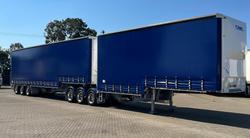 2025 CIMC 34 Pallet Drop Deck Mezz Curtainisder B Double, In Brisbane