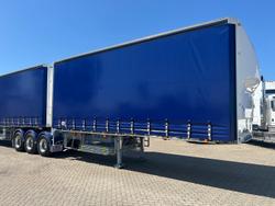2025 CIMC
34 Pallet Flat Deck Curtainsider B Double, In Brisbane
