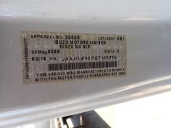 2018 ISUZU NLR 45-150 WHITE