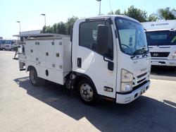 2018 ISUZU NLR 45-150 WHITE