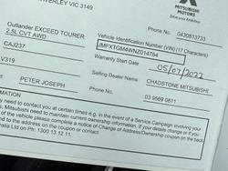 2022 Mitsubishi
                Outlander Exceed Tourer