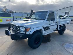 2022 Toyota Landcruiser Military LC70 T/D Single Cab Chassis GXL French Vanilla