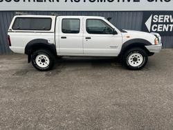 2005 Nissan Navara DX D22 MY03 4X4 Polar White