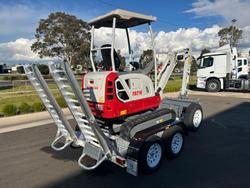 2025 Takeuchi Tb216 Compact Excavator And Trailer Package