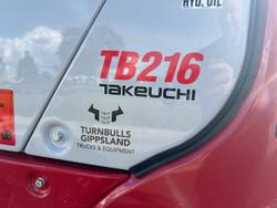 2025 Takeuchi Tb216 Compact Excavator And Trailer Package