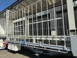 2025 CIMC 34 Pallet Drop Deck Sliding Mezz Posts Curtainsider B Double