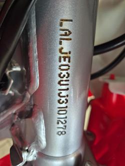 2018 Honda CRF125FB CRF Red