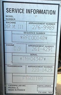 2007 Caterpillar D6r Xl