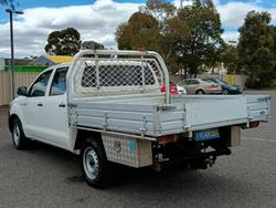 2014 Toyota Hilux Workmate TGN16R MY14 4x2 Glacier White