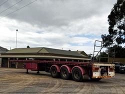 2012 CIMC 22 Pallet Flat Deck Semi Trailer **Twistlocks/Roadtrain**