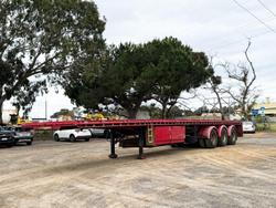 2012 CIMC 22 Pallet Flat Deck Semi Trailer **Twistlocks/Roadtrain**