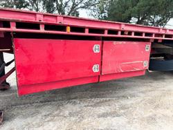 2012 CIMC 22 Pallet Flat Deck Semi Trailer **Twistlocks/Roadtrain**
